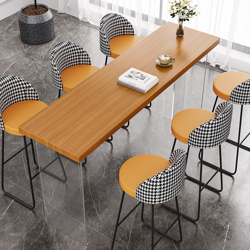 Tables - Meja Bar Kayu Solid Mengambang Akrilik