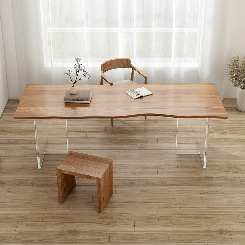 Tables - Meja Kayu Solid Akrilik Mewah Nordik