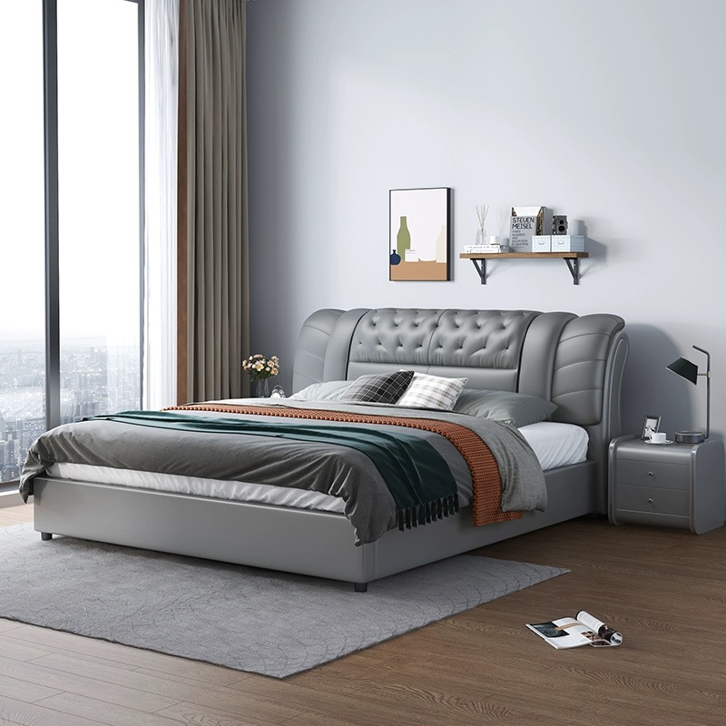 King Size Bed Frame With Storage Drawers - Set Perabot Kamar Tidur Tempat Tidur