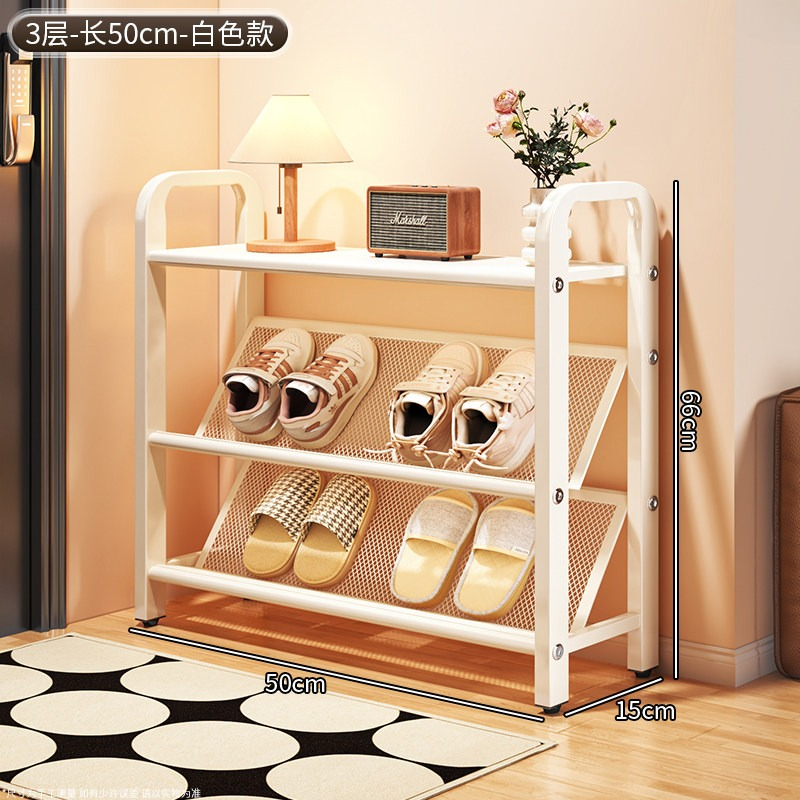 Shoe Rack Cabinet Narrow Entryway - Rak Sepatu Multi-tier Sederhana untuk Pintu