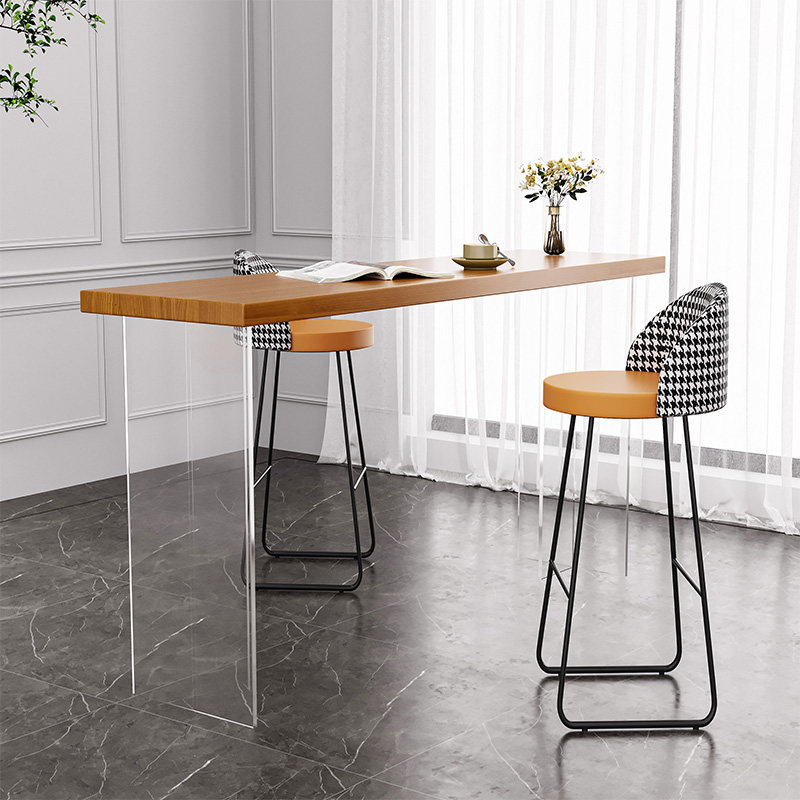Meja Bar Kayu Solid Mengambang - Tables ulasan dan harga