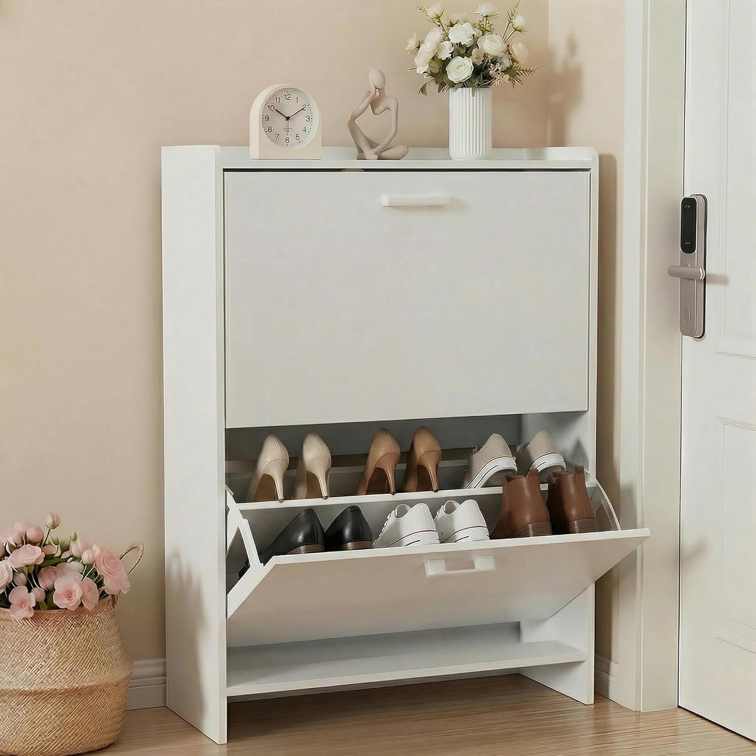 # Lemari Sepatu Sempit dengan  - Shoe Rack Cabinet Narrow Entryway ulasan dan harga