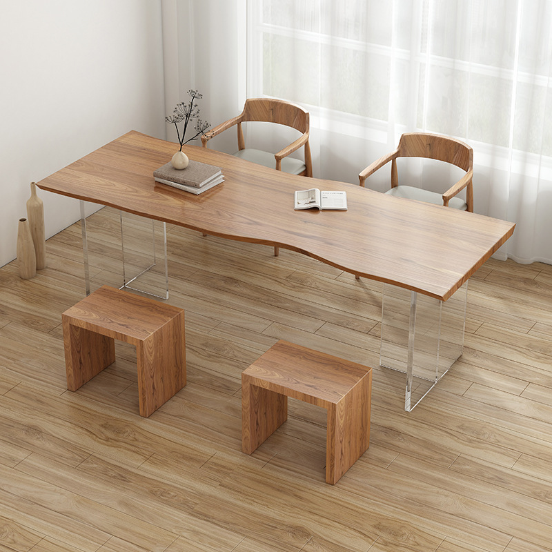 Meja Kayu Solid Akrilik Mewah  - Tables ulasan dan harga
