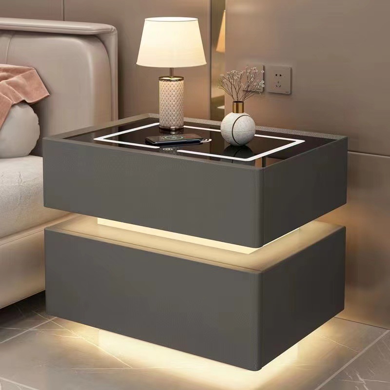 Meja samping tempat tidur kayu - Solid Wood Nightstand 2 Drawers ulasan dan harga