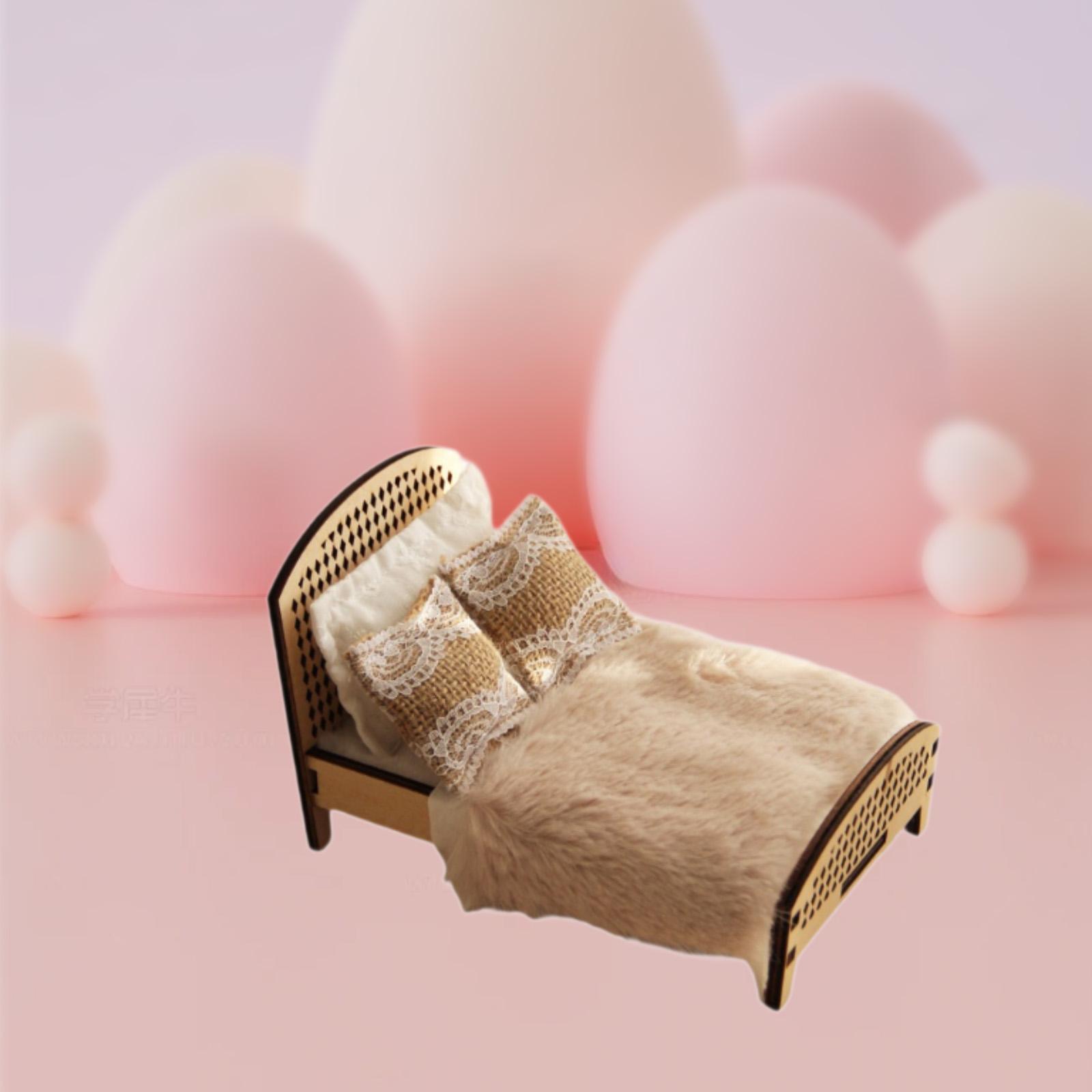 1:12 Rumah Boneka Skala, Tempa - Bedroom Furniture ulasan dan harga