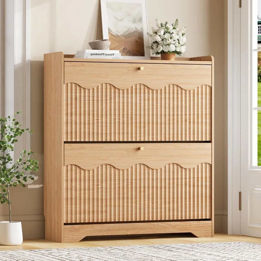 Lemari Penyimpanan Sepatu deng - Shoe Rack Cabinet Narrow Entryway ulasan dan harga