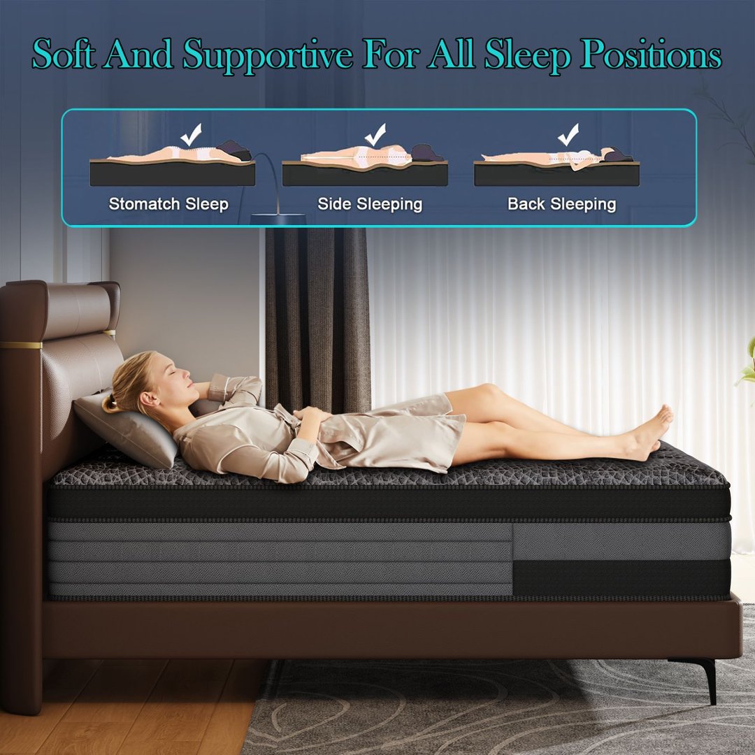 Kasur Busa Memori 12/14 inci T - Memory Foam Mattress In A Box Queen ulasan dan harga